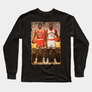 Vintage Stacey Augmon and Larry Johnson 1991 Long Sleeve T-Shirt